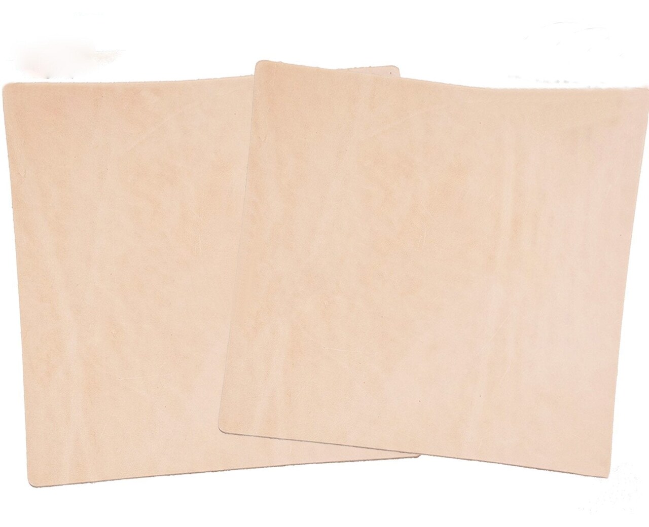 Veg Tan Tooling Leather 2 Piece Special Price 5/6 oz (2-2.4mm) Thickness Pre-Cut Shapes 6" to 48" Import AA Grade Natural Cowhide Leathercraft, Molding, Holster, Armour, Projects, Repair, Lining